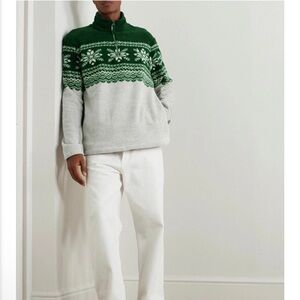 Ralph Lauren Fair Isle Fleece Pullover Sweater